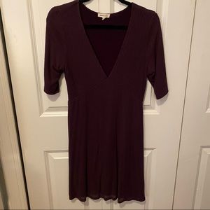 Extreme V-Neck Dress
